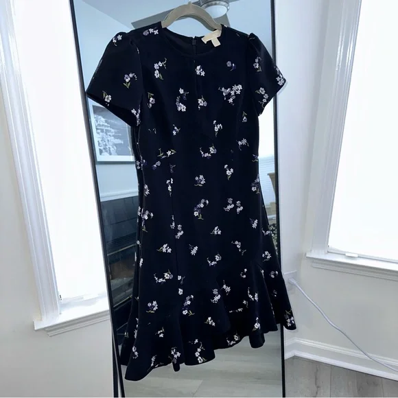 Michael Kors Dresses Michael Kors Floral Embroidered Crepe